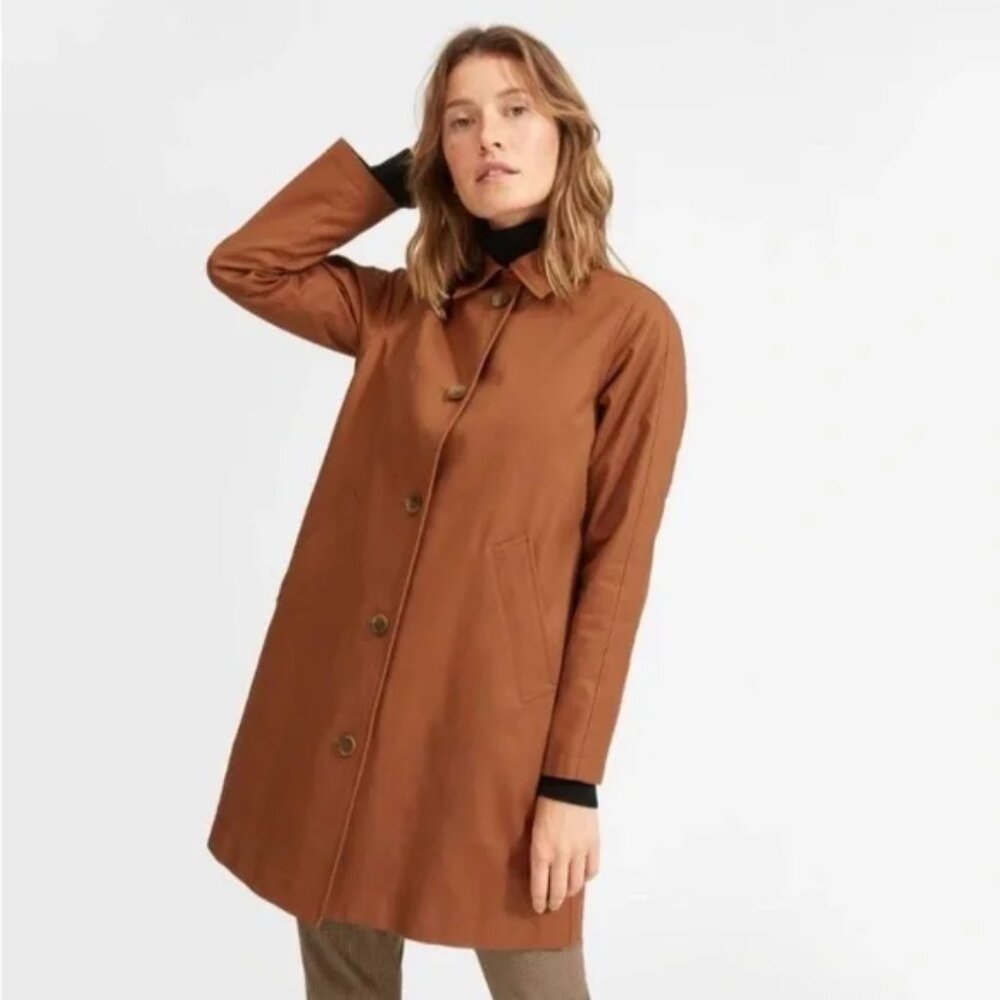 Everlane Cocoa Brown Mac Coat - Size 16